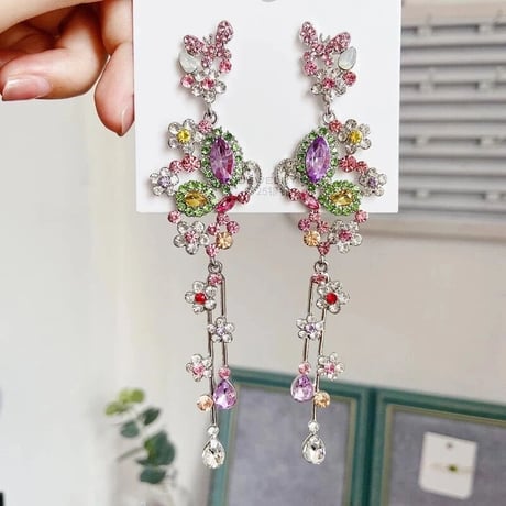 Flower&Butterfly Crystal Pierce