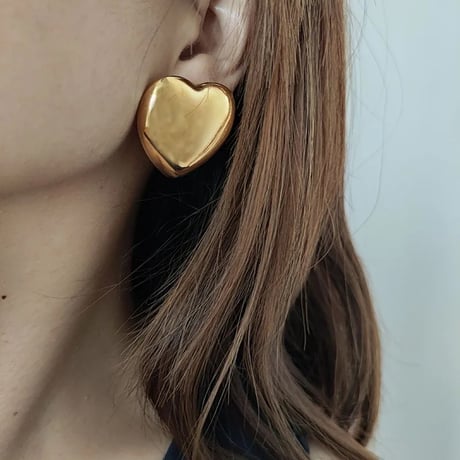 Plump Metal Heart Pierce/2color