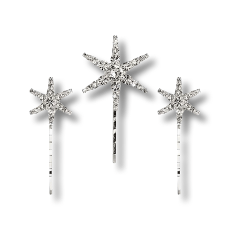 Snow Crystal 3Piece Hairclip