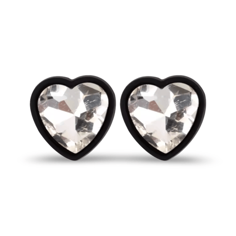 Cubic Crystal Heart Pierce/2color