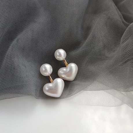 Pearl Drop Heart Pierce