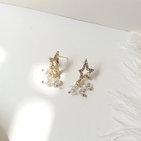 Star Pearl Drop Pierce