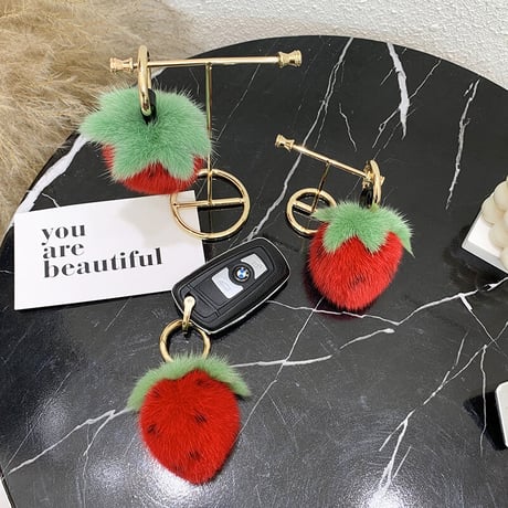 Strawberry Fur Charm