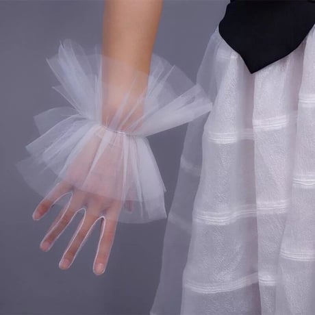 Sheer Tulle Short Glove/3color