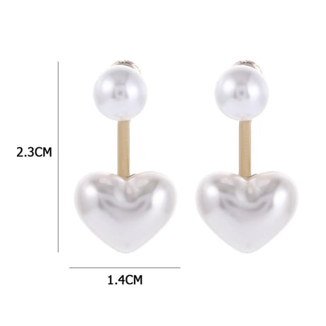 Pearl Drop Heart Pierce