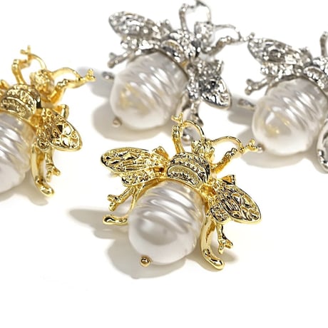Bee Baroque Pearl Pierce/2color