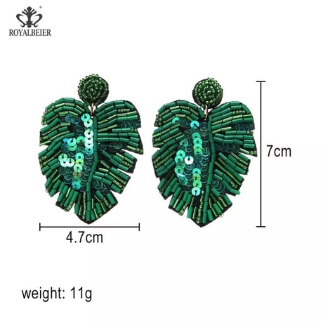 Monstera Beads Pierce