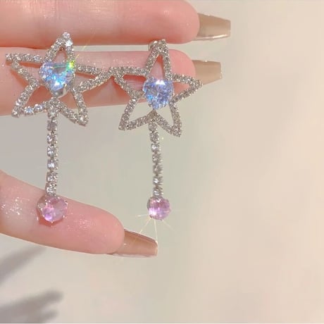 Star&Heart Crystal Pierce