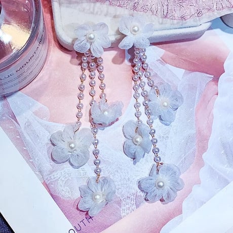 Organza Flower Pierce/2color