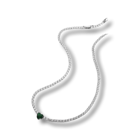 Green Heart Necklace/2color