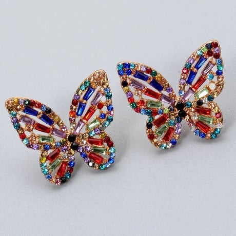 Crystal Butterfly Pierce/3color