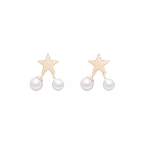 Small Star Pearl Twins Pierce