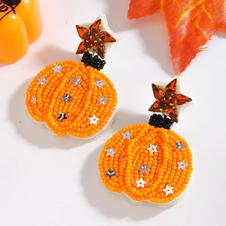Pumpkin Beads Pierce/2color