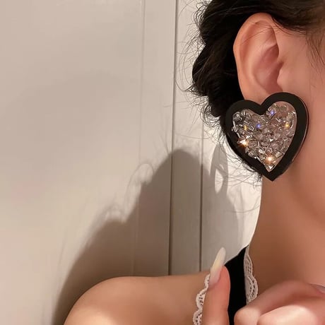 Heart Crystal Stone Pierce