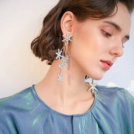 Moon&Snow Crystal Pierce