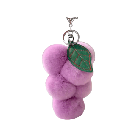 Grape Fur Charm/3color