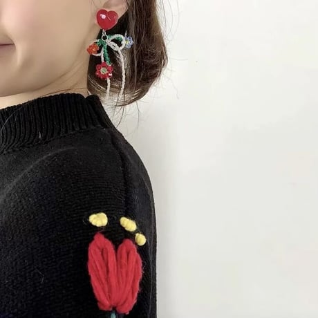 Heart&Flower Beads Pierce