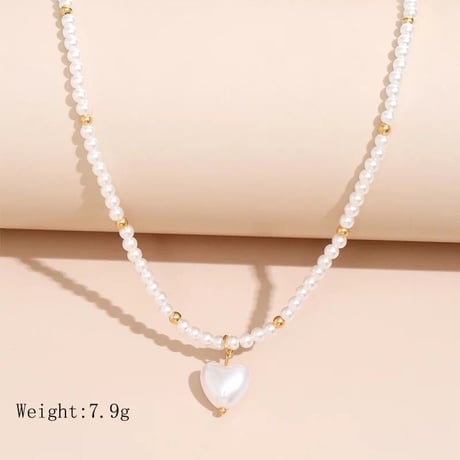 Heart Pearl Necklace