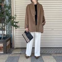 ブラッシュWビーバーロングジャケット