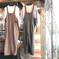 バーズアイストレッチサロペット