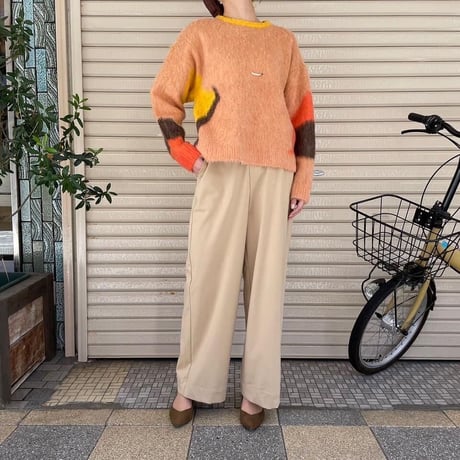 デザイン柄ジャガードニット