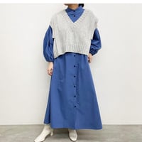 ニットショートベスト