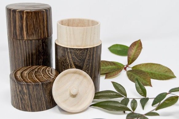 伝統工芸品(桐匠）　桐茶筒 匠の逸品 にっぽんの桐でできた茶づつ | FUDOS STORE