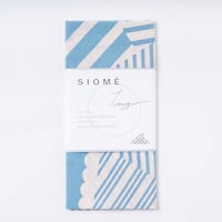 SIOME Tenugui 潮目の重ね縞（薄青）