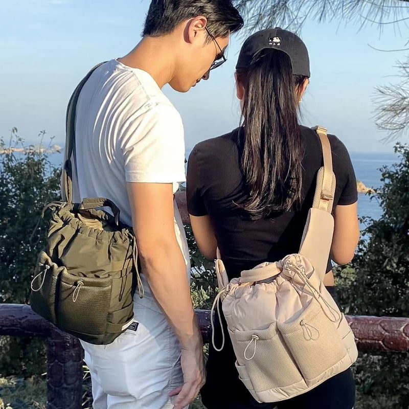 Pups & Bubs] たっぷりお散歩バッグ ベージュ/オリーブ/ブラック