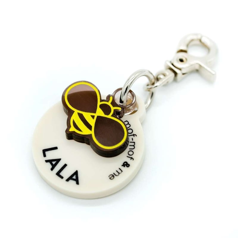 mof-mof] チャーム付き迷子札 | モフモフ mof_mof｜北欧デザインの