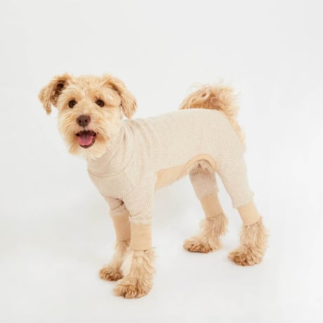 [furryfolks]  ストレッチジャンプスーツ ベージュ Sから3XLまで