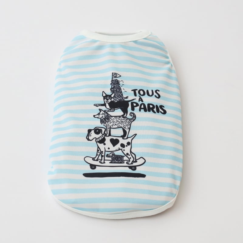 PET SO CHIC] クール タンクトップ SKATEBOARD (XSからXXLまで