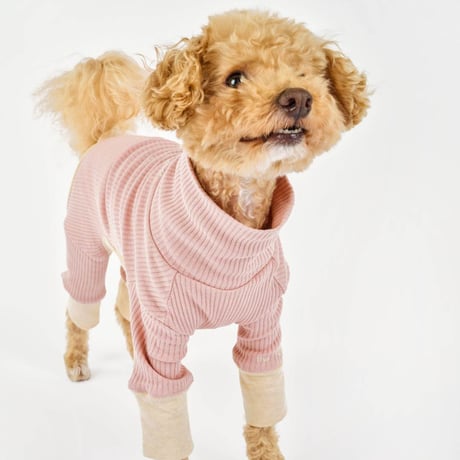 [furryfolks]  ストレッチジャンプスーツ くすみピンク Sから3XLまで