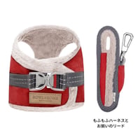 [BBR]  モフモフハーネス用リード クリスマス限定レッド