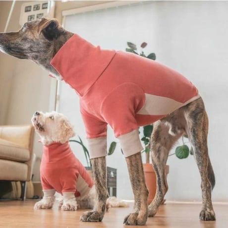 [furryfolks]  High Neck Tee ビンテージレッド/ライトグレー