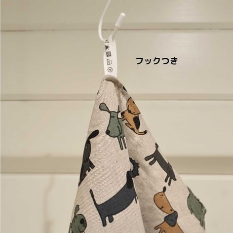 [mof-mof] リネン 大判キッチンクロス わんこ達