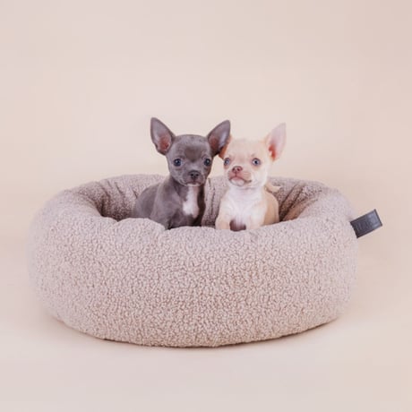 [LILLY] テディーラウンドベッド 小型犬/猫用