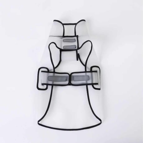 [OVER GLAM]  透明レインコート 中大型犬用