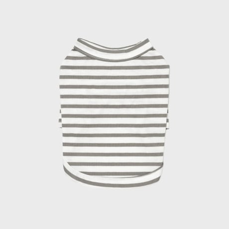 [Small Stuff]  袖ありストライプ Tシャツ グレー