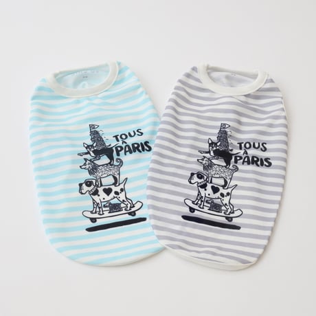 [PET SO CHIC]  クール タンクトップ SKATEBOARD (XSからXXLまで)