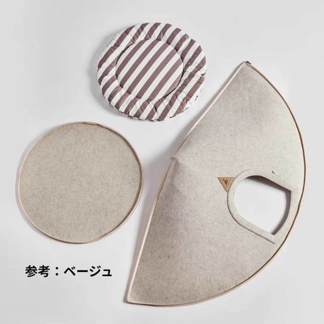 [NOOEE PET]  どこでもおうちテント モカブラウン M