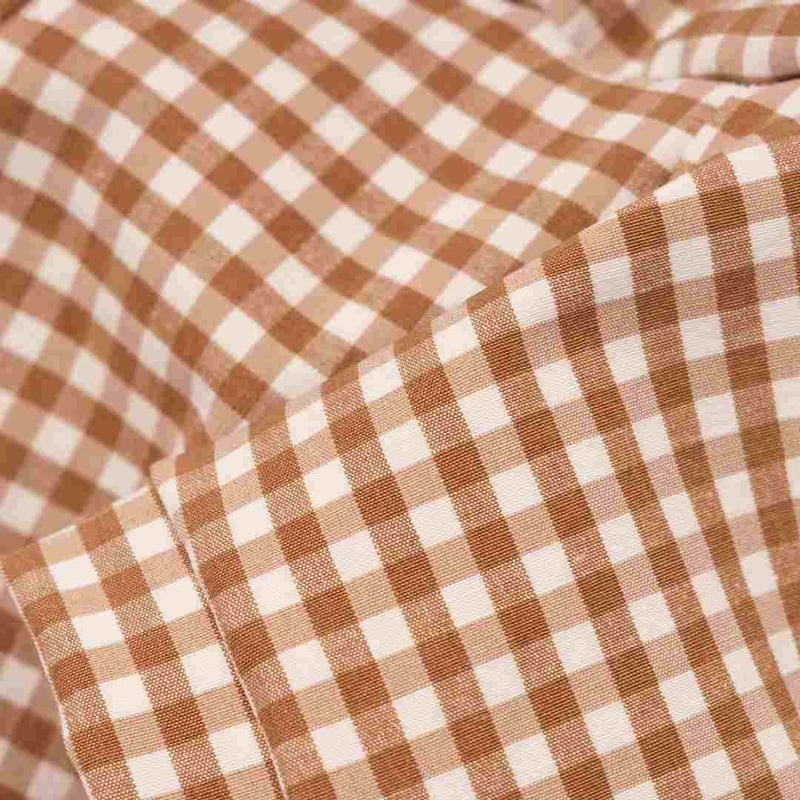 MR WOOF] ギンガムチェック ベージュ/ネイビー | モフモフ mof_mof