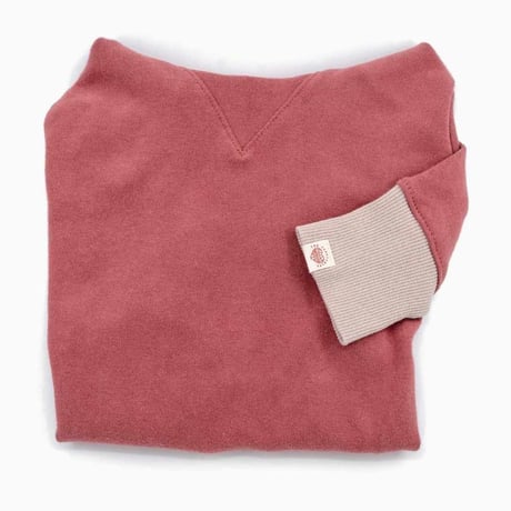 [furryfolks]  High Neck Tee ビンテージレッド/ライトグレー