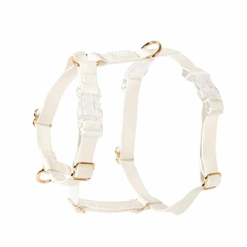 SunnyTails] 防水 ハーネス 限定カラー ピンク/ホワイト | モフモフ