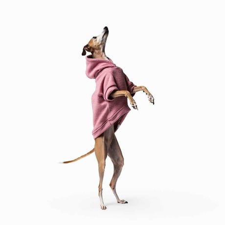 [MR WOOF]  フリースフーディー ピンク