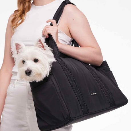 [Pups & Bubs]  ベットになるTOTEキャリー サンド/ブラック