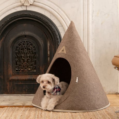 [NOOEE PET]  どこでもおうちテント モカブラウン M