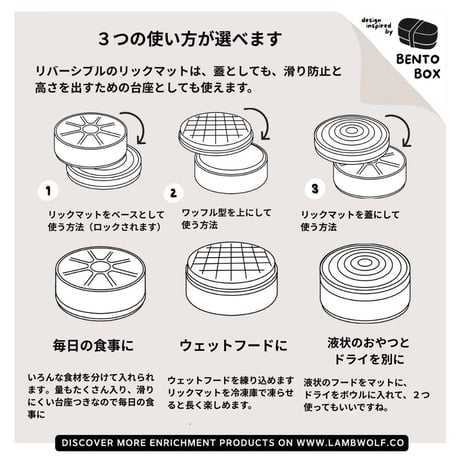 [lambwolf] スリーインワン BENTO スローフィーダー
