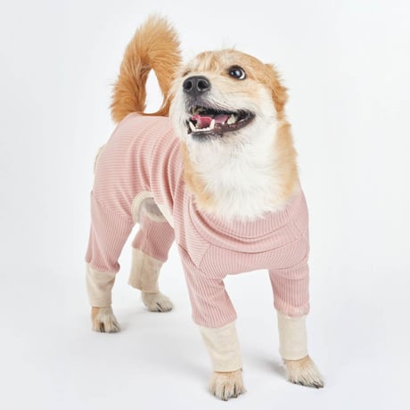 [furryfolks]  ストレッチジャンプスーツ くすみピンク Sから3XLまで