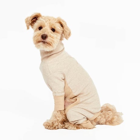 [furryfolks]  ストレッチジャンプスーツ ベージュ Sから3XLまで